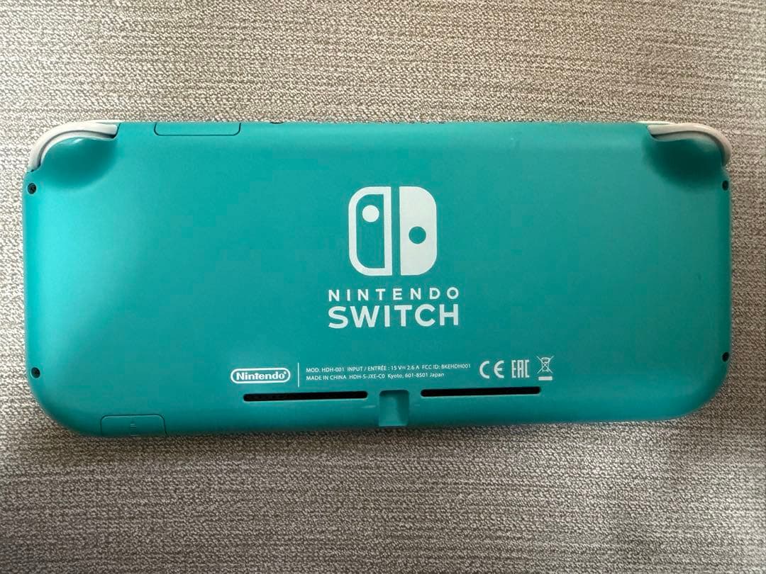 Nintendo Switch Lite ターコイズ (箱、充電器、ケース付き)