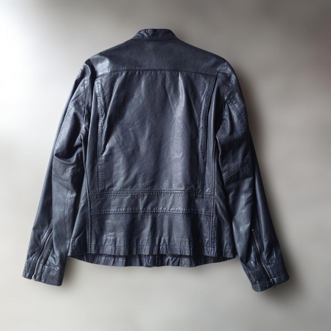 バナナリパブリック シングルライダース ゴートレザージャケット M