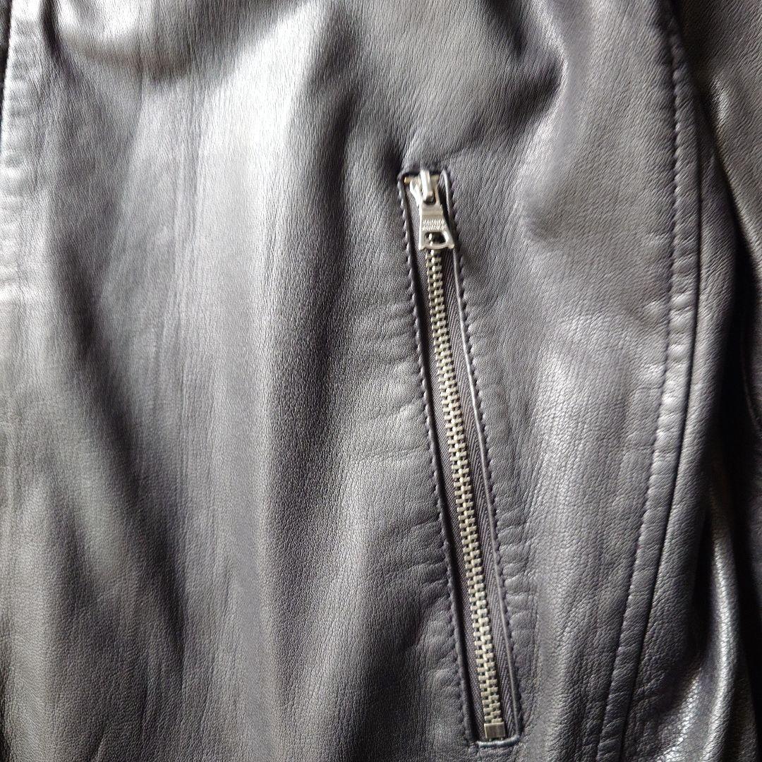 バナナリパブリック シングルライダース ゴートレザージャケット M