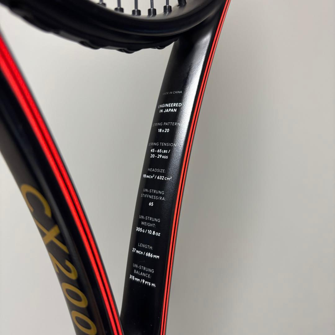 Dunlop CX200(18×20)限定色ブラック グリップサイズ3