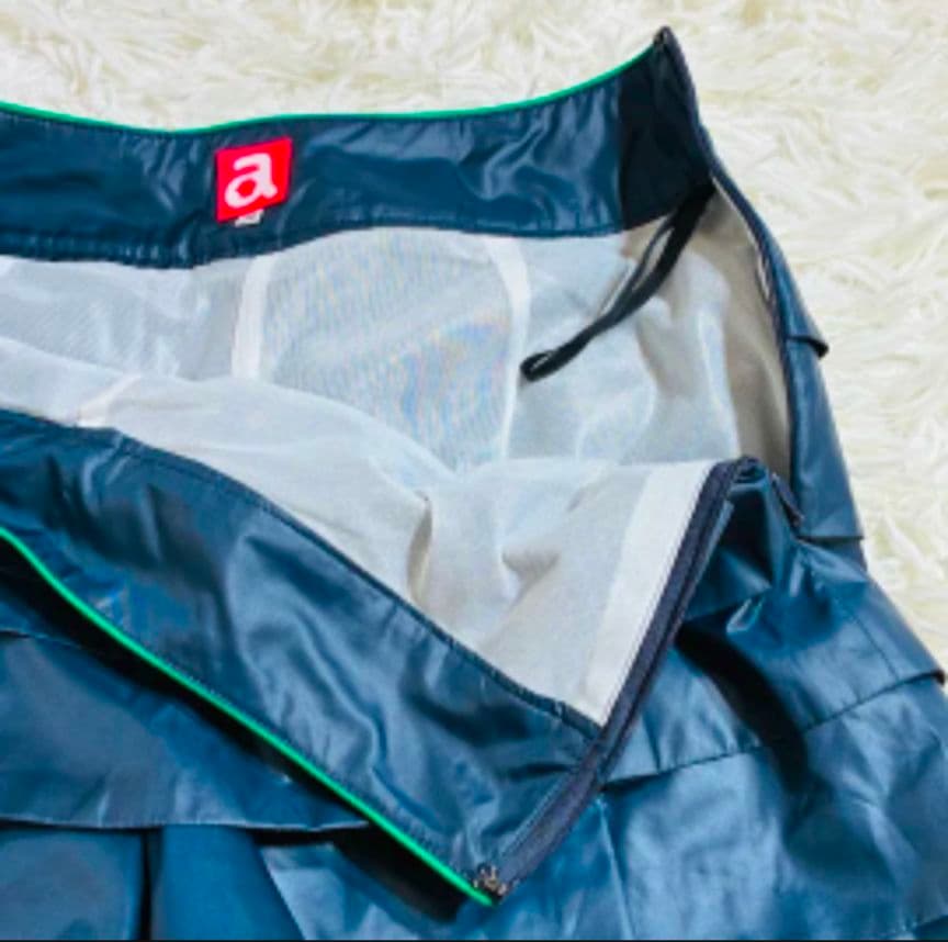 良品 アルチビオ ティアード ショートパンツ ゴルフウェア S 光沢感 キレイめ