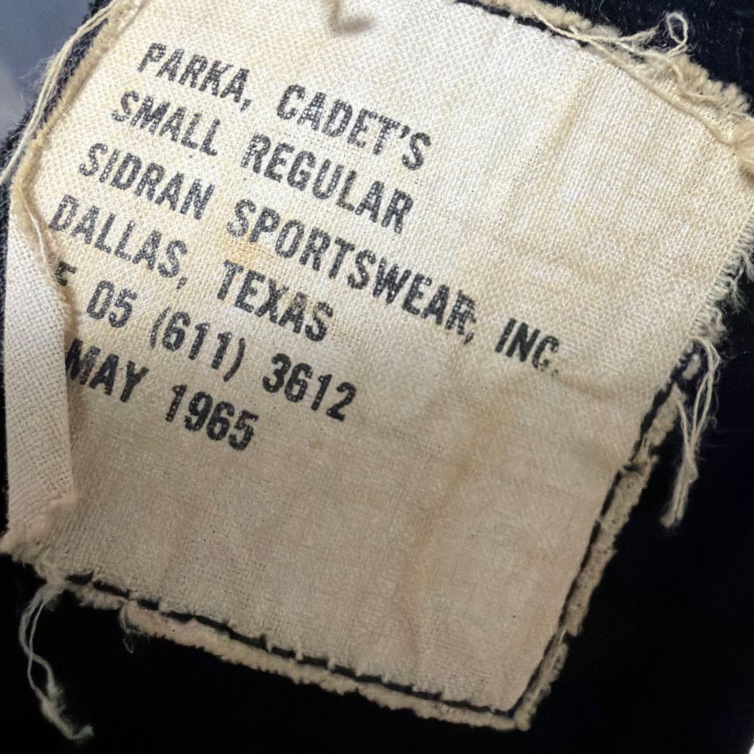 s*x様 極上　カデットコート　USAFA 1965年製　ネイビー　TALON