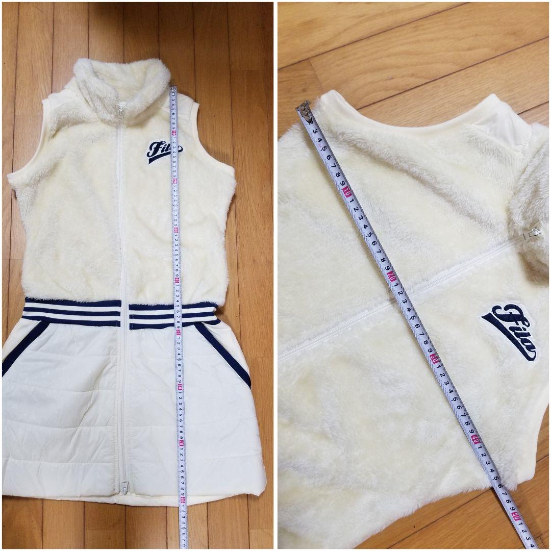 FILA GOLF　フィラゴルフ　中綿×ボア ワンピース サイズM