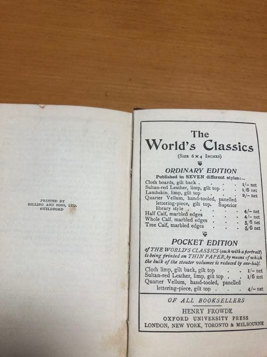 THE POEMS OF COLERIDGE  （コールリッジ　詩集）