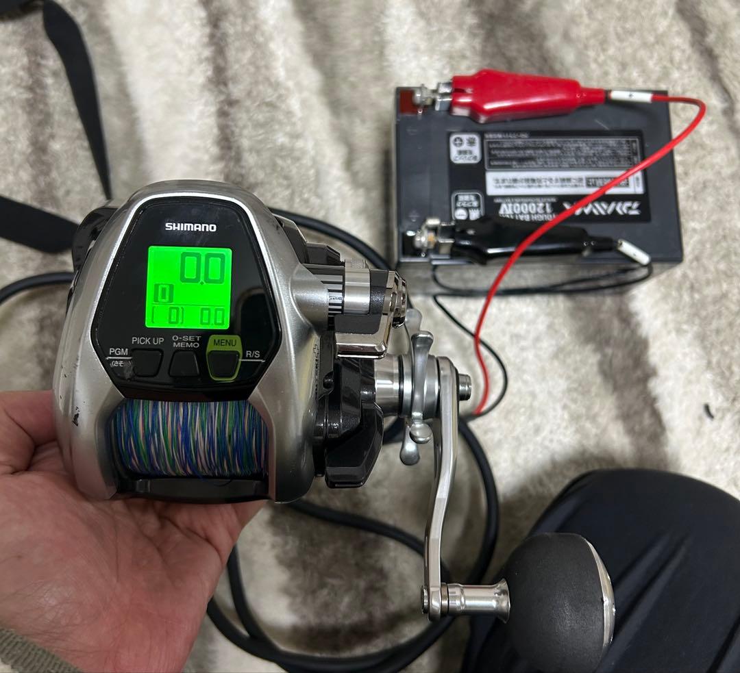 シマノ フォースマスター3000 ダイワバッテリーセット