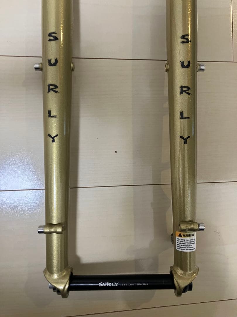 純正　surly フロントフォーク　カラテモンキー　karatemonkey