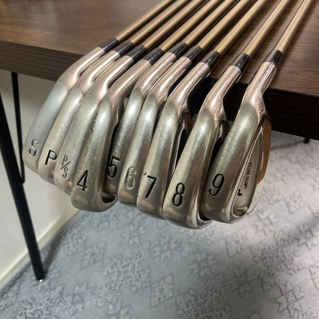 ゴルフクラブ9本 KASCOアイアン＋スタンド式バッグ訳あり