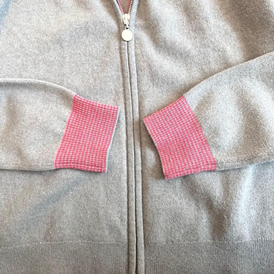 G/FORE ジーフォア ジップニット ジャケット グレー 40 カシミヤ混