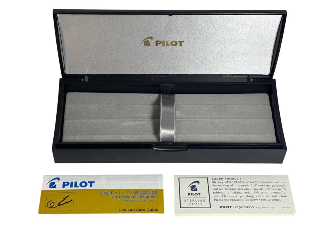 パイロット PILOT カスタム CUSTOM 切子 ボールペン 格子 シルバー