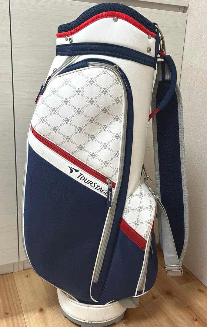 TOURSTAGE ツアーステージ　キャディバッグ ネイビー　軽量　レディース