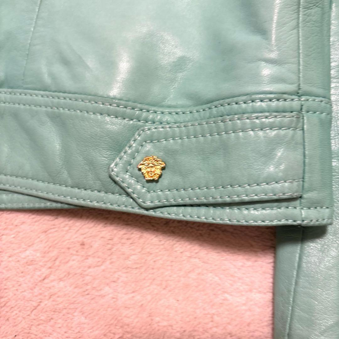 ジャケット・アウター 90s GIANNI VERSACE zip up lether jaket