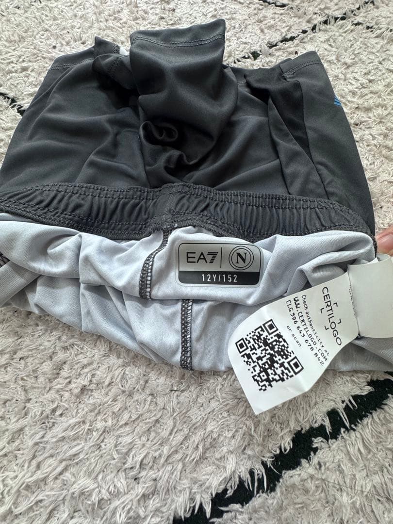 新品タグ付　SSC Napoli EA7 ジ ユニアユニフォーム 12Y ナポリ