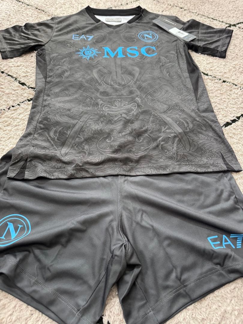 新品タグ付　SSC Napoli EA7 ジ ユニアユニフォーム 12Y ナポリ
