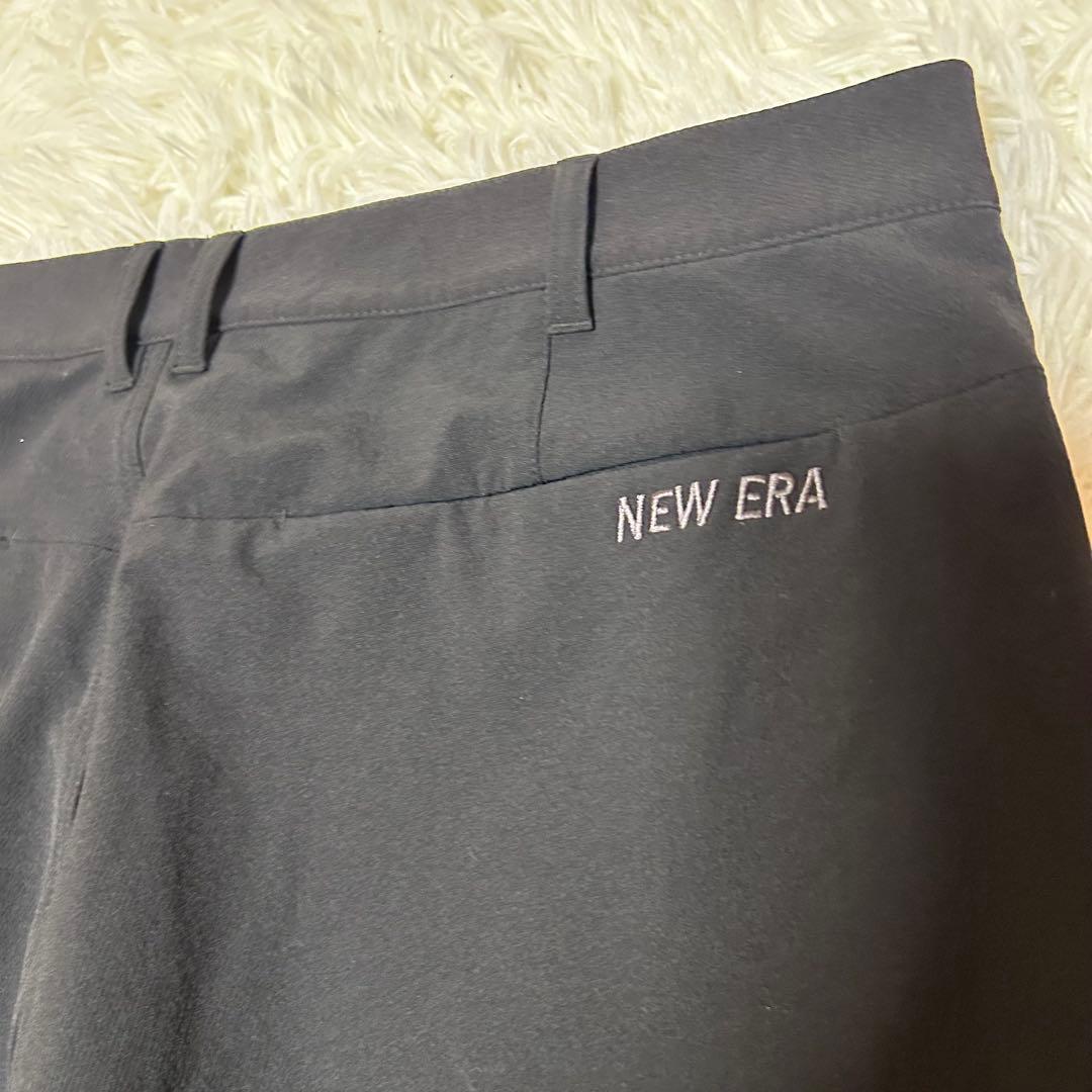 【NEW ERA】テーパードストレッチ ナイロンパンツ ブラックXXLサイズ