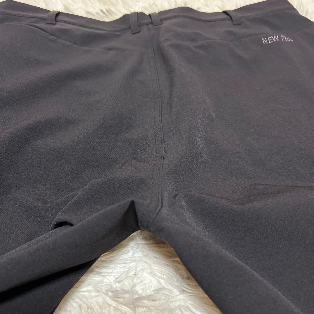 【NEW ERA】テーパードストレッチ ナイロンパンツ ブラックXXLサイズ