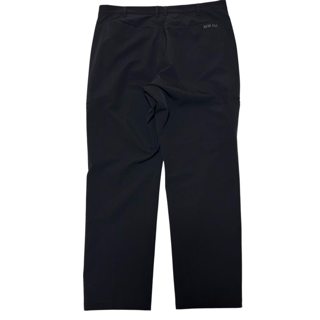 【NEW ERA】テーパードストレッチ ナイロンパンツ ブラックXXLサイズ