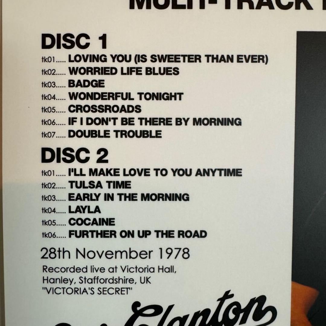 ERIC CLAPTON / ヴィクトリアの秘密 2CD + タオル付き限定版