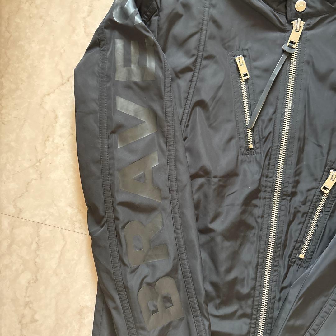 お値下げ‼︎美品DIESEL シングルライダース ナイロンジャケット M黒