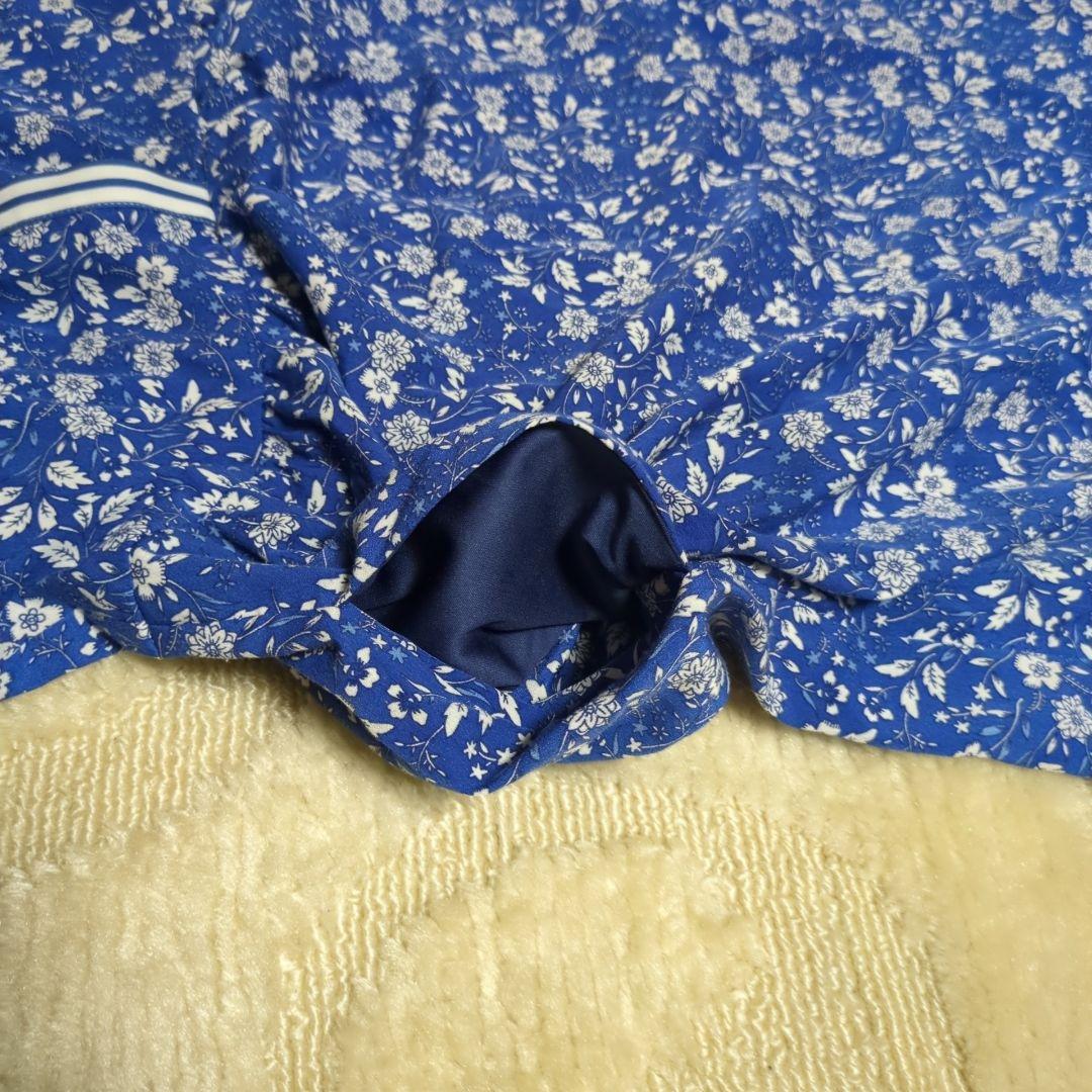 シップス エニィ :フラワー ストライプ ミックス フレア シャツ ワンピース