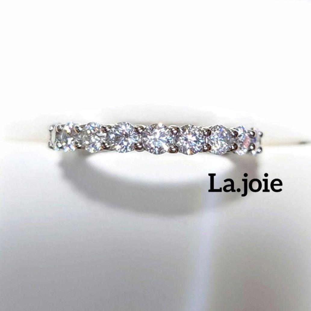 （最高品質）モアサナイトフルエタニティ 3mm リング【22号】