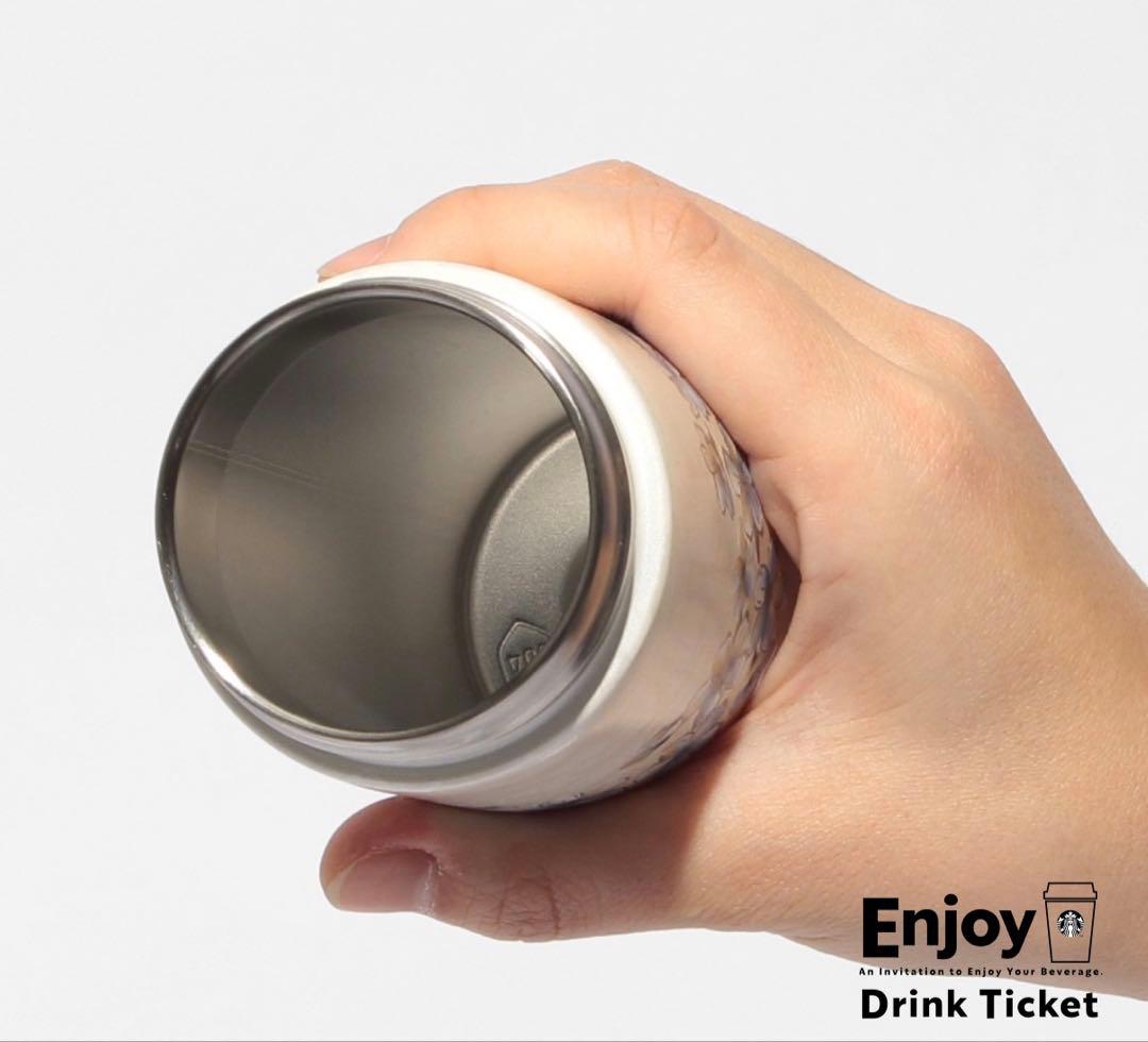 sakura ショルダーバックとステンレスボトルシェルホワイト355ml2点