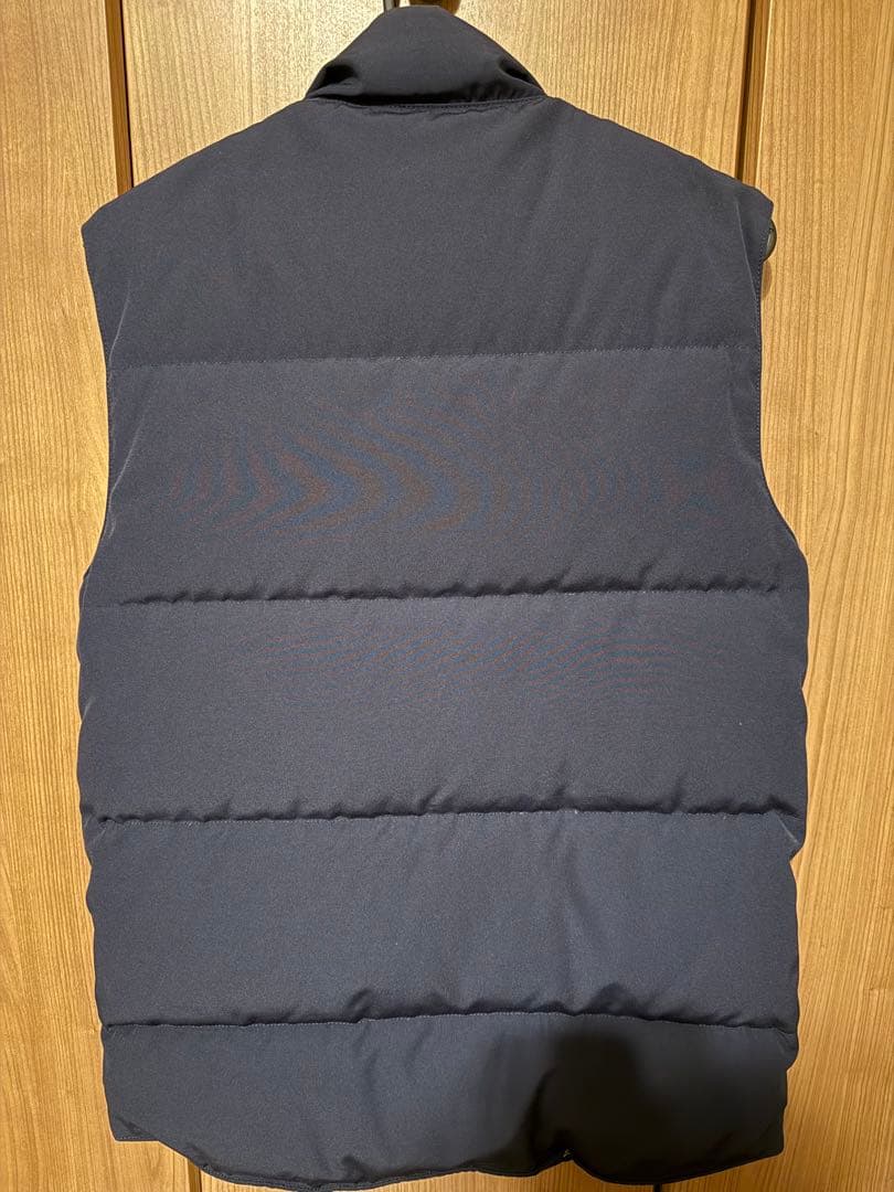さぐわ カナダグース ダウンベスト ネイビー S メンズ 美品