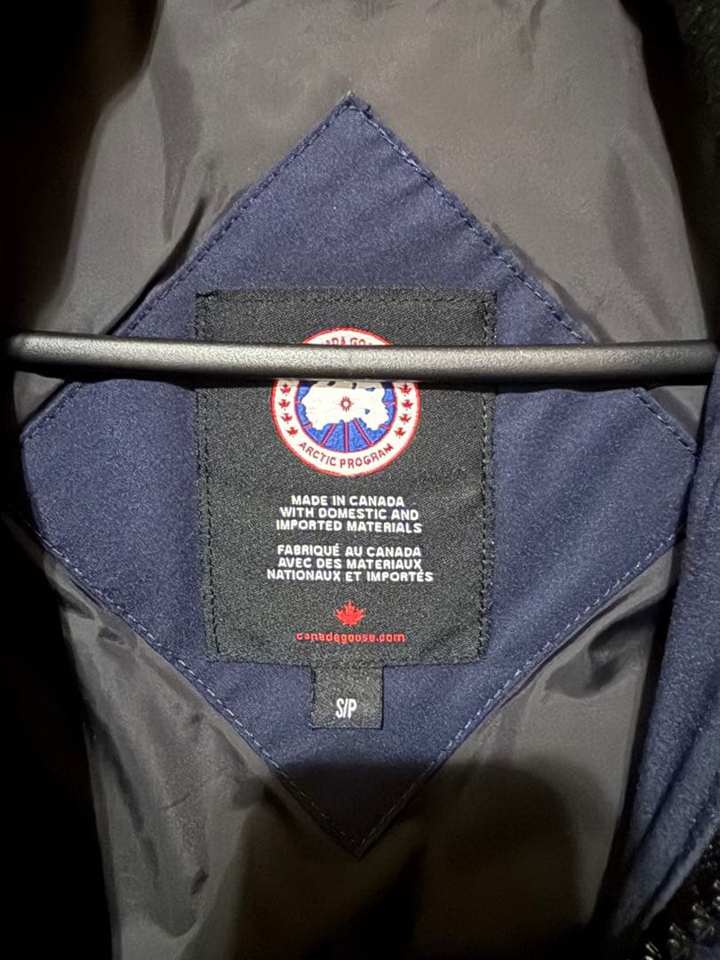 さぐわ カナダグース ダウンベスト ネイビー S メンズ 美品
