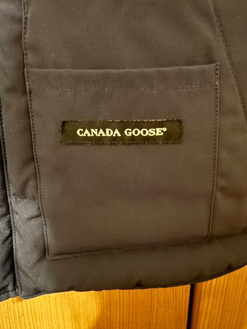 さぐわ カナダグース ダウンベスト ネイビー S メンズ 美品