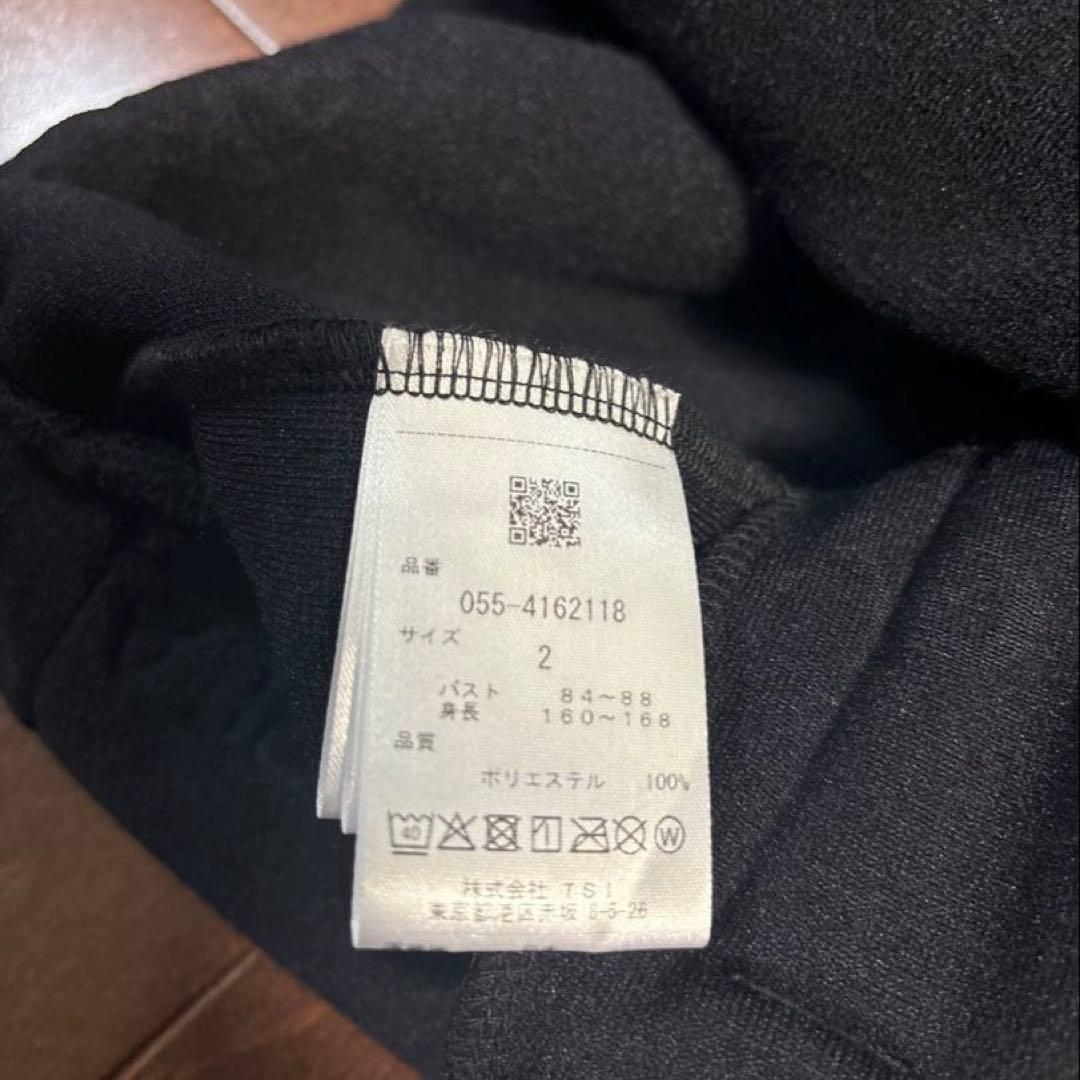 パーリーゲイツ　ロゴパイルJQブラックパーカーサイズ2