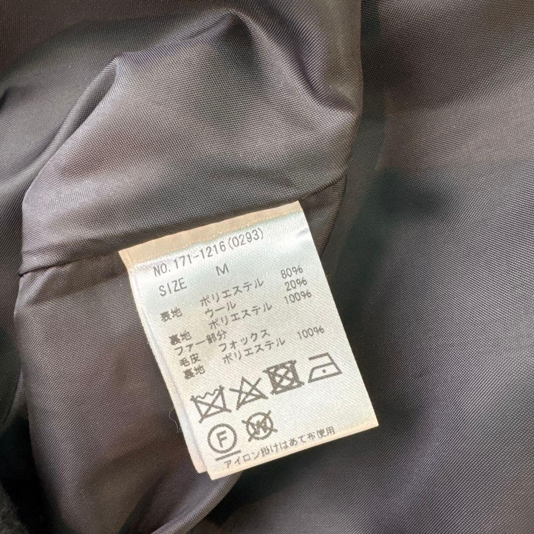 セシルマクビー　CECIL McBEE ポンチョ　コート　ケープ　リボン　ファー