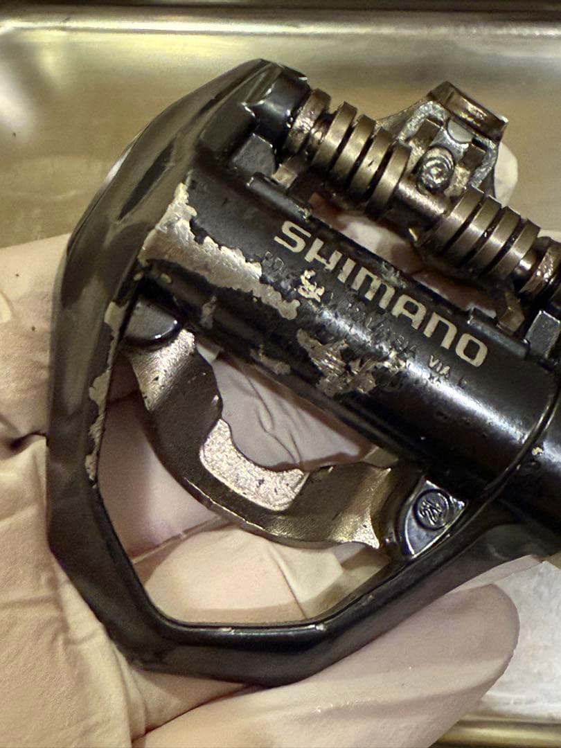 2月購入・走行129km: シマノSPDペダル　PD-ES600+未開封クリート