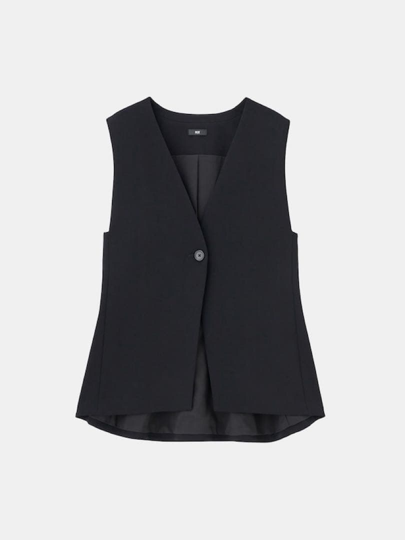 トリアセブレンドペプラムジレ　ブラック　新品タグ付