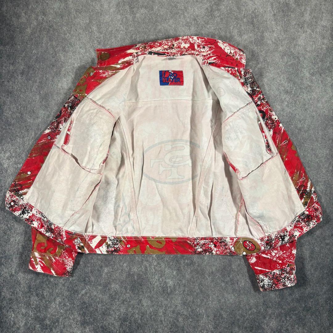 【希少】NFL サンフランシスコ 49ers SF デニムジャケット マカオ製