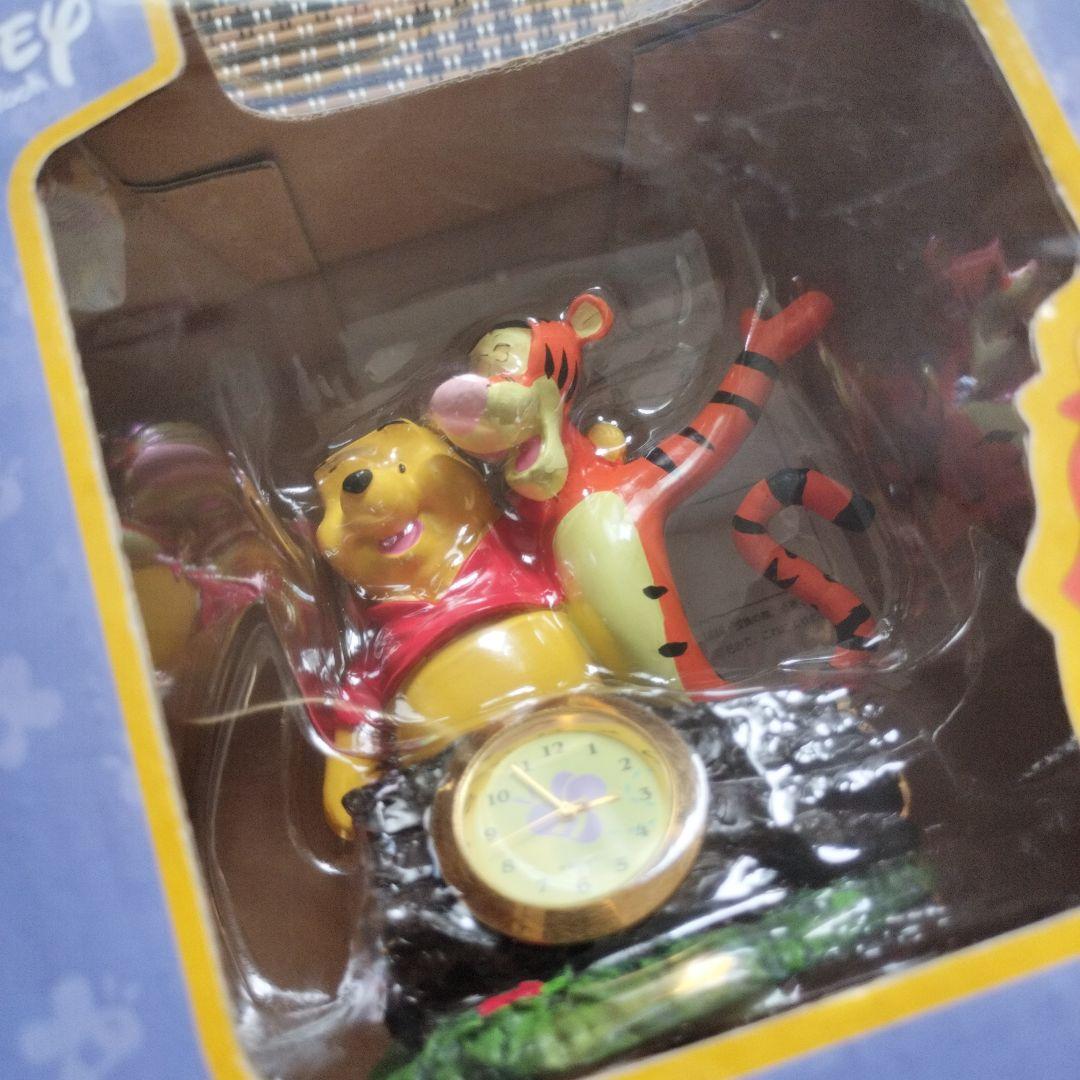 くまのプーさん　ティガー 　置時計（フィギュア）3点セット