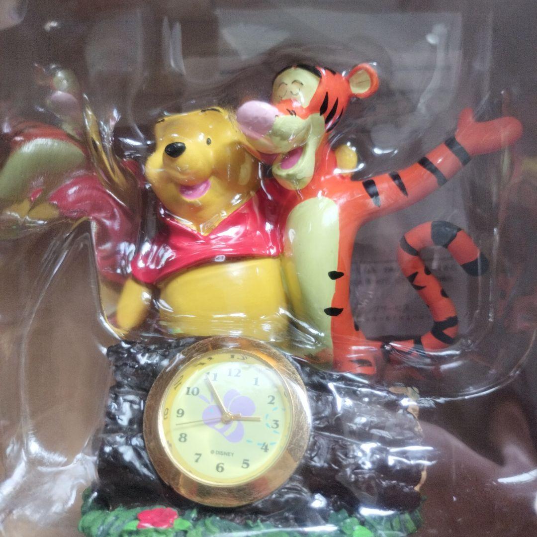 くまのプーさん　ティガー 　置時計（フィギュア）3点セット