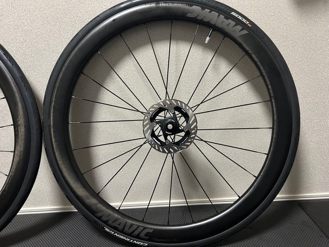 美品マヴィック　コスミックSL45 ディスクカーボンホイールペア