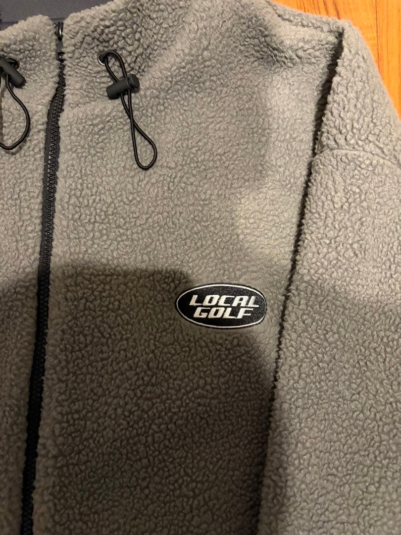 試着のみ訳あり！Local Golf ガレージロゴフリースジャケット　M/L