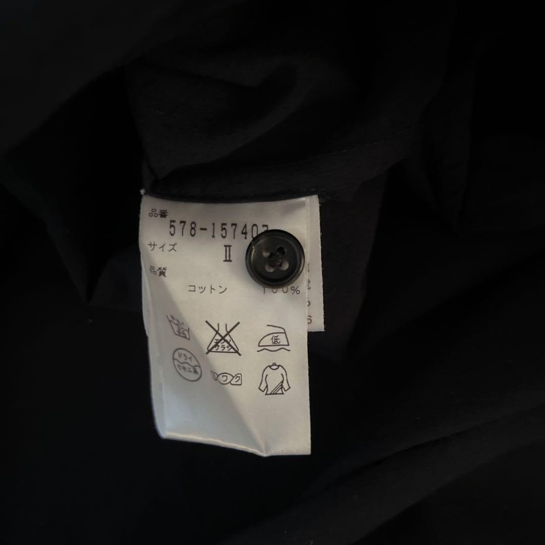 マーガレットハウエル Aライン プリーツ マット コットン シャツ ワンピース