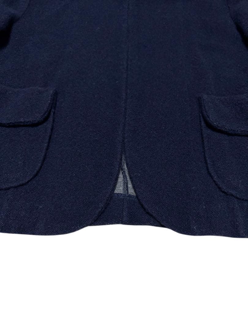 美品 トリコ コムデギャルソン 丸襟ジャケット ウールジャケット ネイビー S