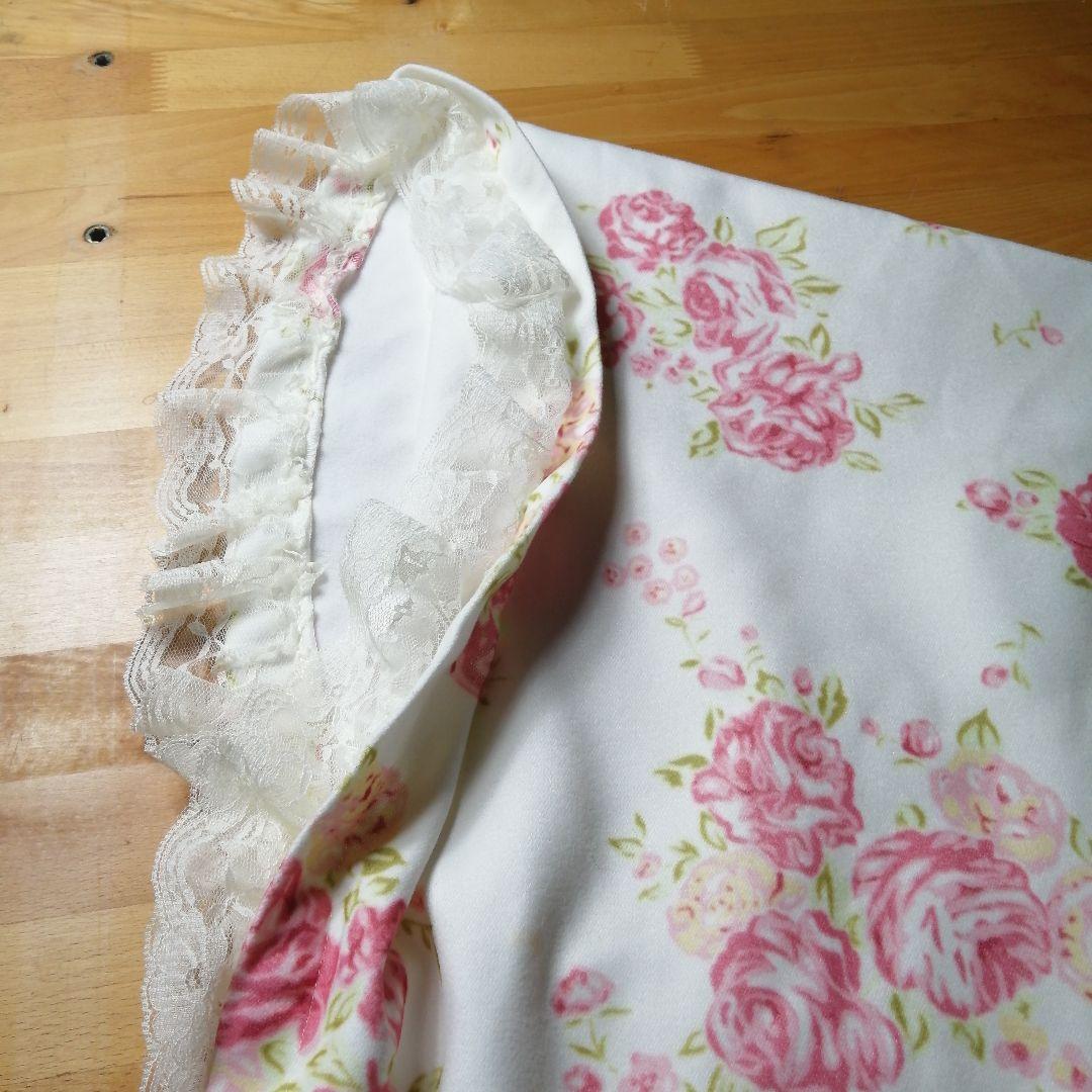 新品　LIZ LISA　リズリサ　チュールレース　ピンクローズ　ポンチョコート