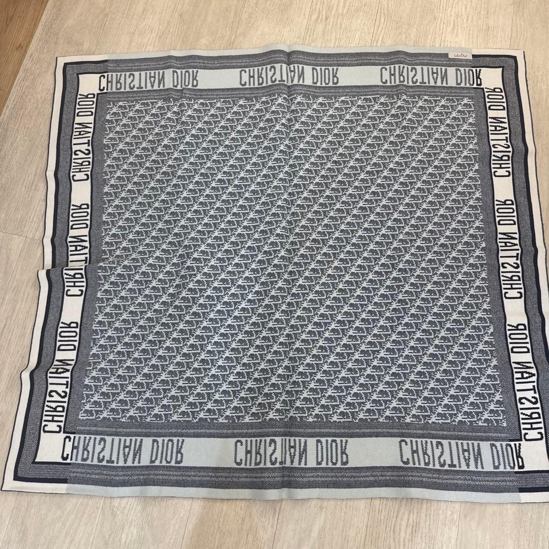 三連休限定値下げ中 CHRISTIAN DIOR ロゴプリント　膝掛け