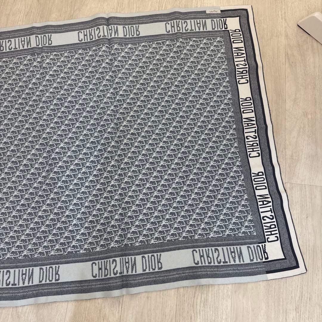 三連休限定値下げ中 CHRISTIAN DIOR ロゴプリント　膝掛け