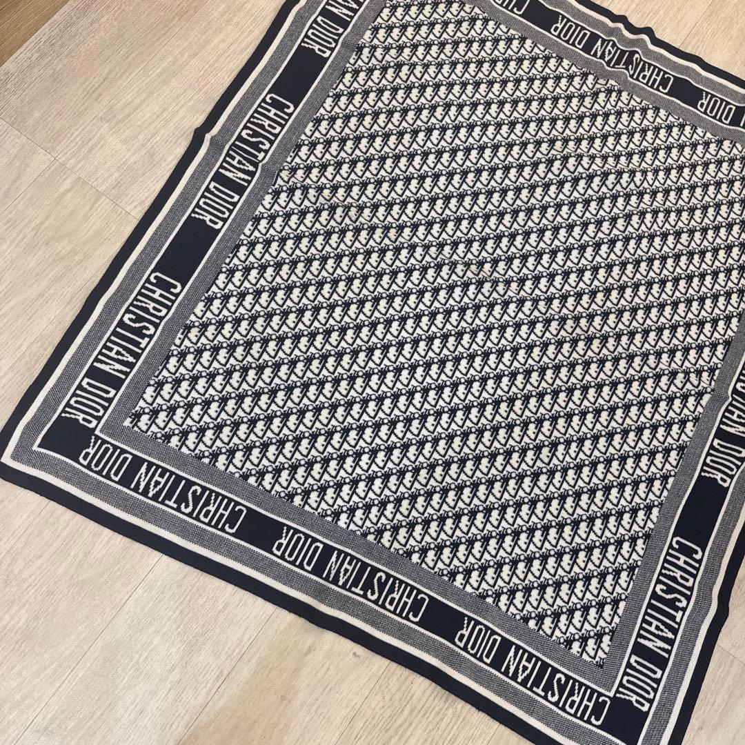 三連休限定値下げ中 CHRISTIAN DIOR ロゴプリント　膝掛け