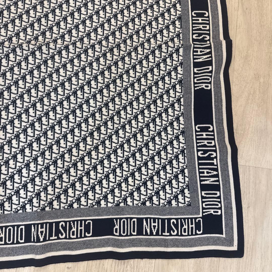 三連休限定値下げ中 CHRISTIAN DIOR ロゴプリント　膝掛け