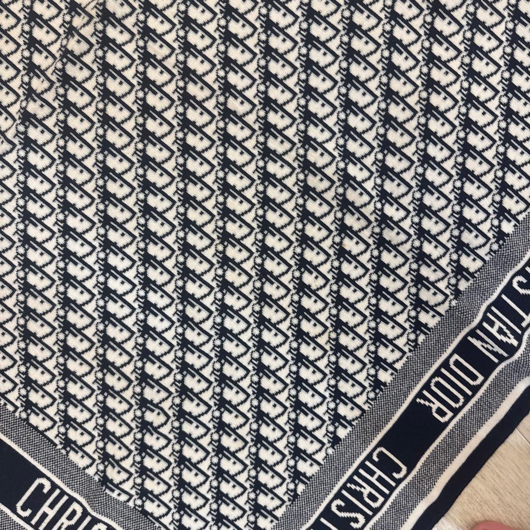 三連休限定値下げ中 CHRISTIAN DIOR ロゴプリント　膝掛け