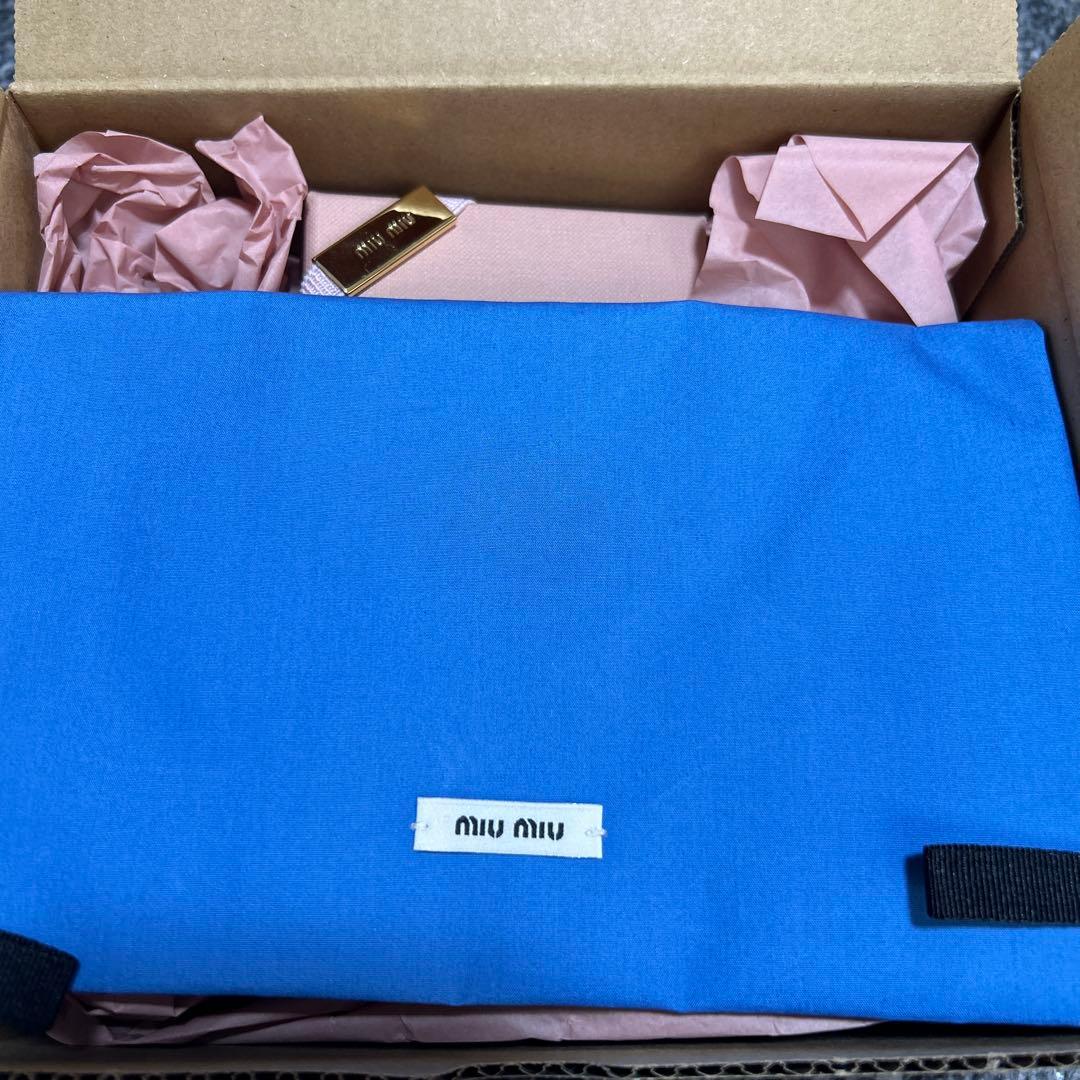 MIUMIU ミュウミュウ ヘアピン エンブロイダリー ギャバジン ヘアクリップ