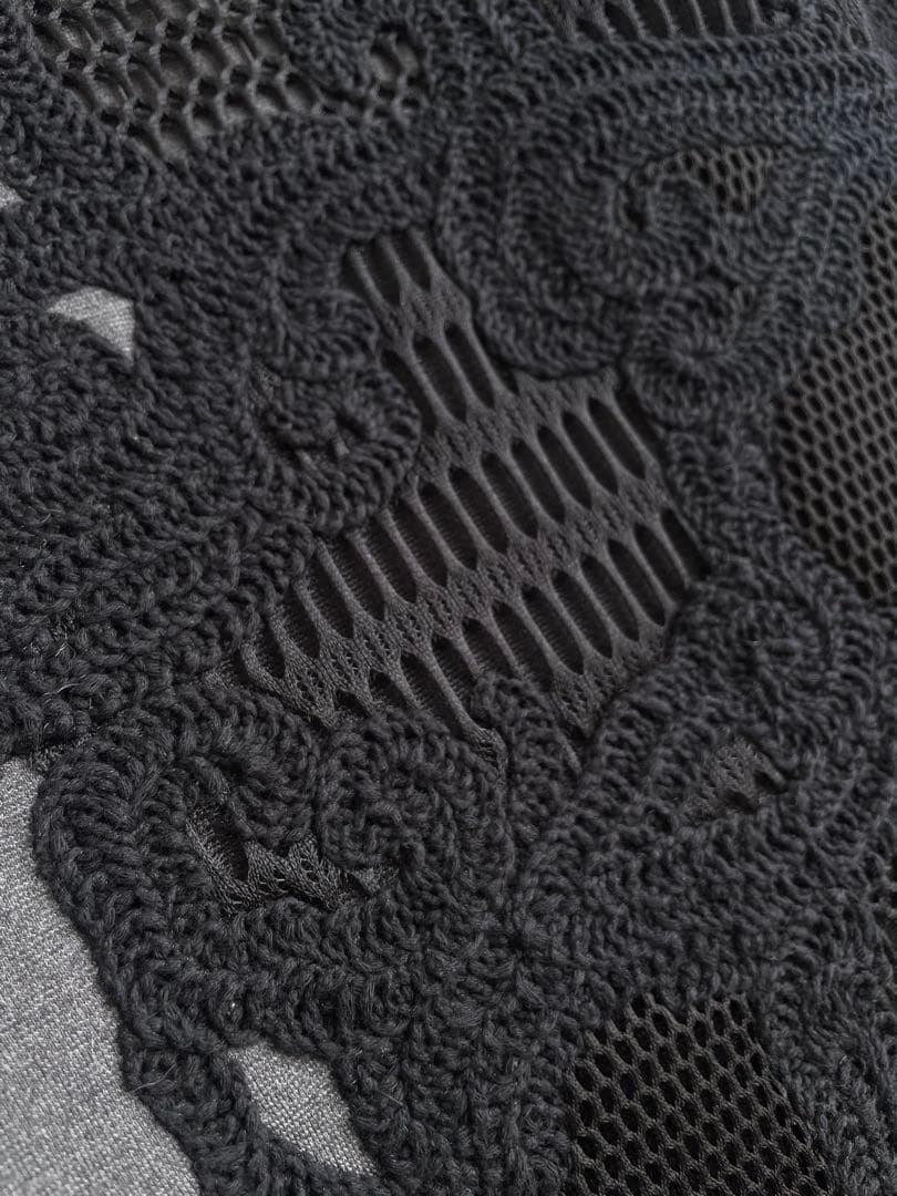 極美品✨ヴィヴィアンタム　メッシュ　ノースリーブワンピース　XL 42 グレー