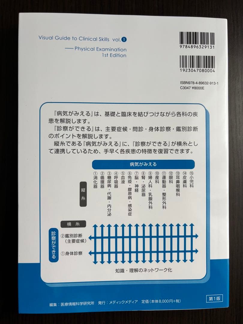 診察ができる vol.1 身体診察 第1版　【シリアル未使用】