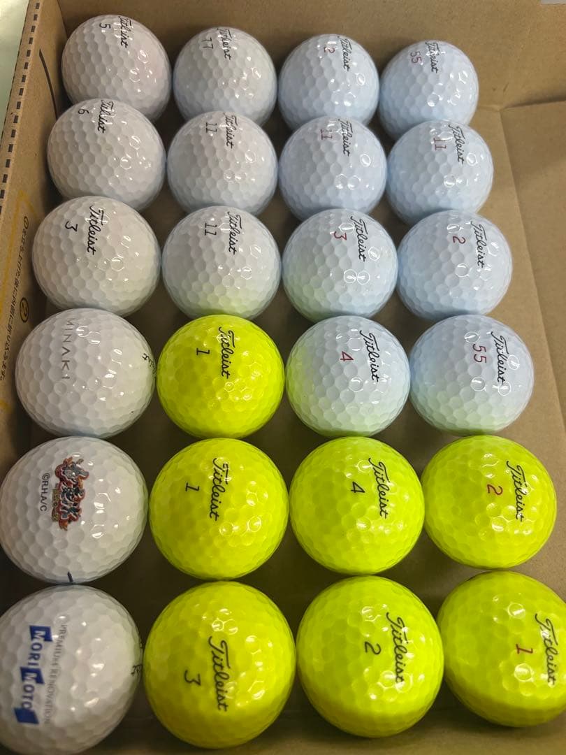 タイトリスト中古ゴルフボール 25年モデルプロv1 v1x