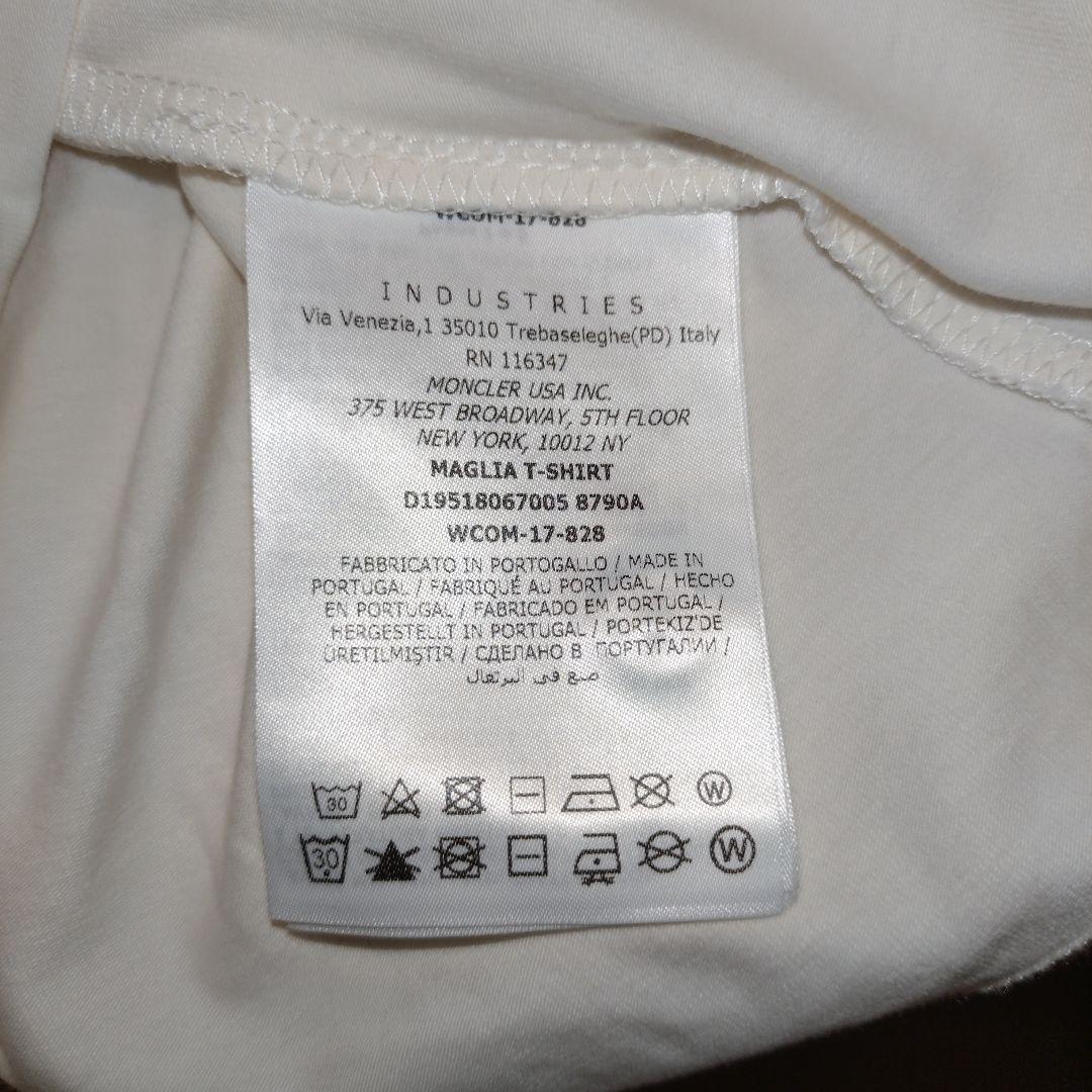 MONCLER ホワイト レース袖 トップス タグ、ハンガー付き